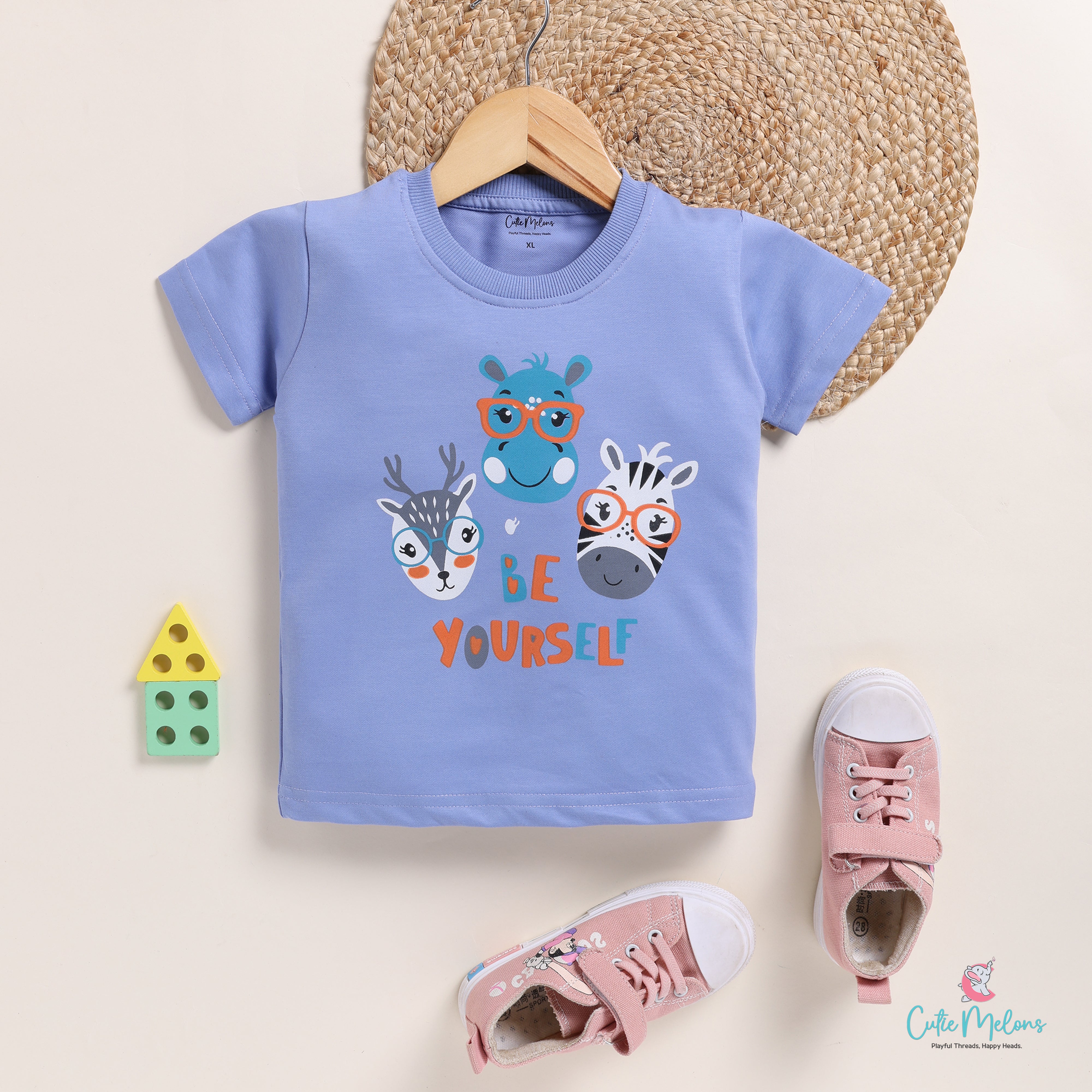 Be Yourself Animals Half Sleeves Unisex T-shirt